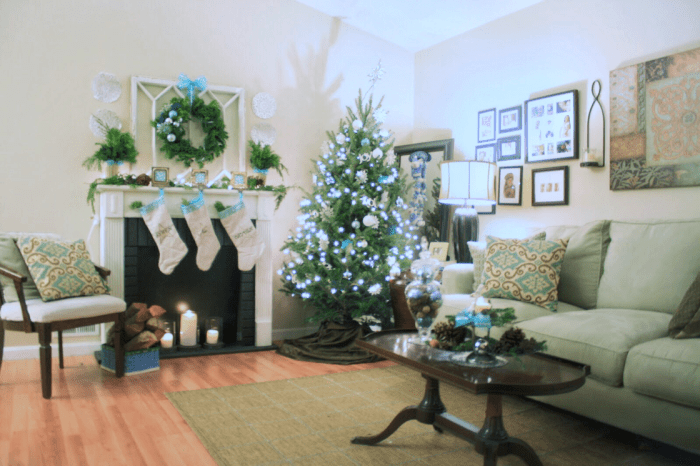 Fake fireplace for christmas decoration