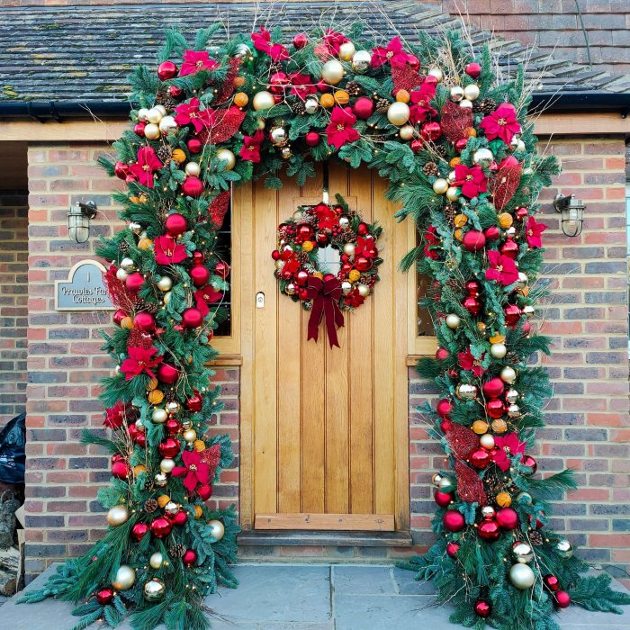 Door decoration for christmas