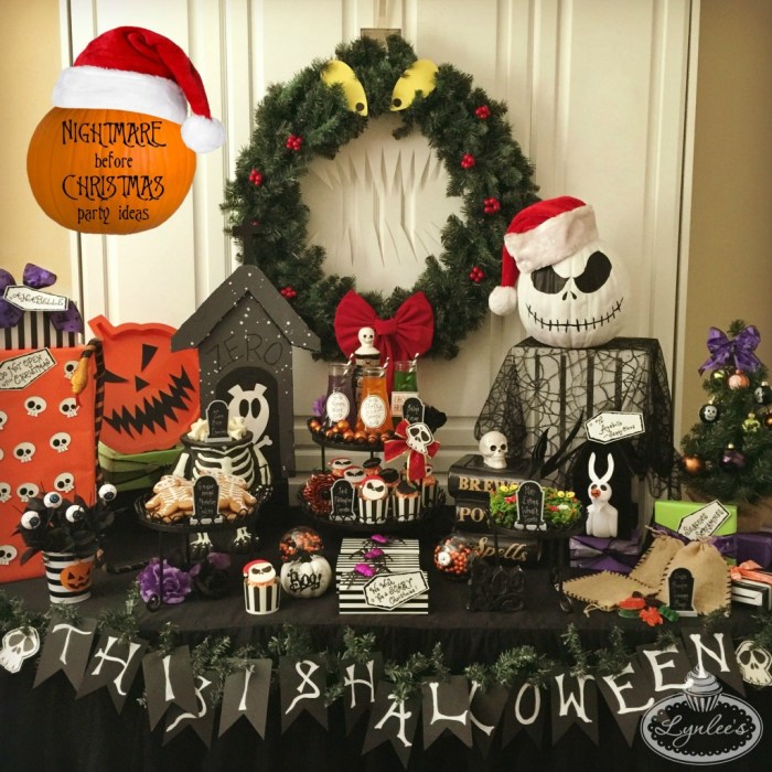 Nightmare before christmas party decoration