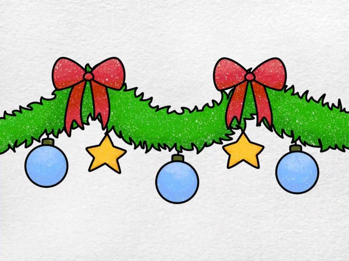 Christmas tree drawing kids coloring decorations drawings decoration ornament draw teddy bear paintingvalley